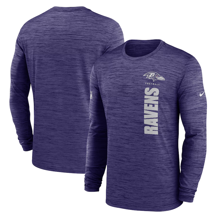 Men Baltimore Ravens purple 2024 Nike NFL long sleeve t shirts->indianapolis colts->NFL Jersey